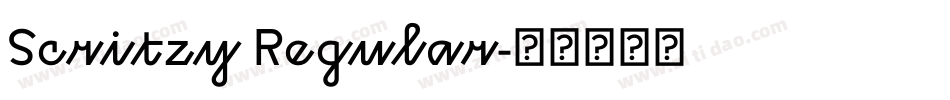 Scritzy Regular字体转换
